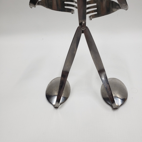 Silver Tone Metal  Serving Utensils Holder - Picture 5 of 10